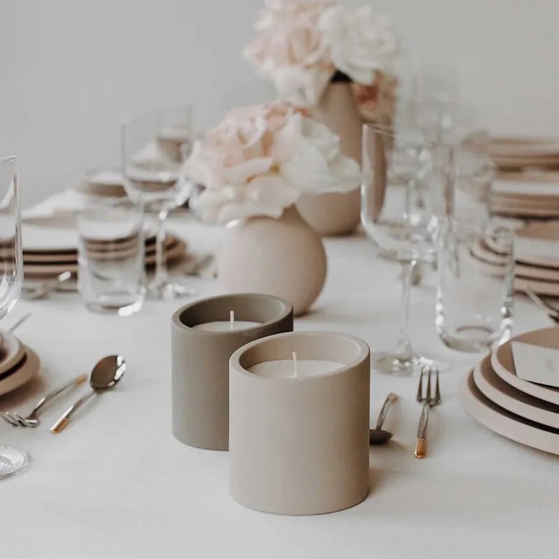 Illatos gyertya NewMoon Home taupe Fantasy 8.6 cm - Villeroy & Boch