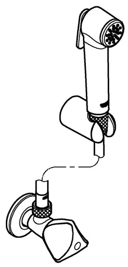 GROHE 27514001 - Kézi bidézuhany TEMPESTA-F ravaszos permetező 30 36 mm króm