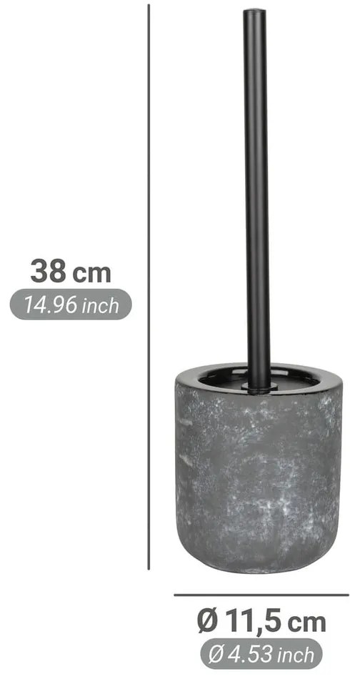 Szürke kerámia WC-kefe Sacile – Wenko