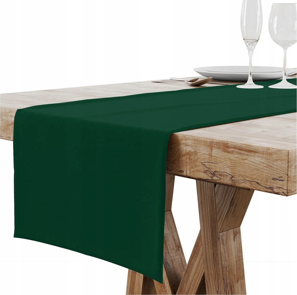 Futópad Abrosz Asztalra Matt Sima 40X140 CM Szegélyezett Könyvjelző 2 CM Zöld