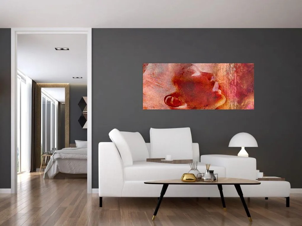 Kép - Egy női arc profilja (120x50 cm)