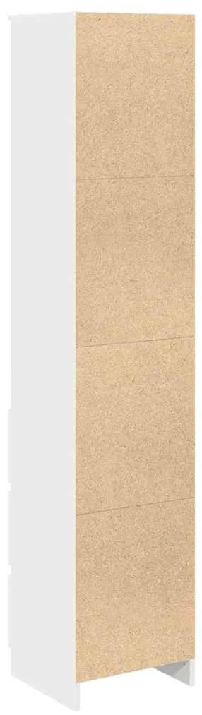 fehér szerelt fa magasszekrény 37,5x35x180 cm