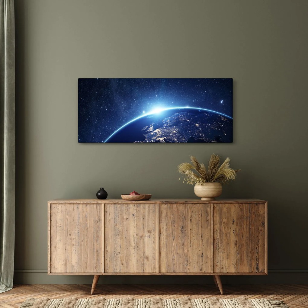 A Föld bolygó képe (120x50 cm)