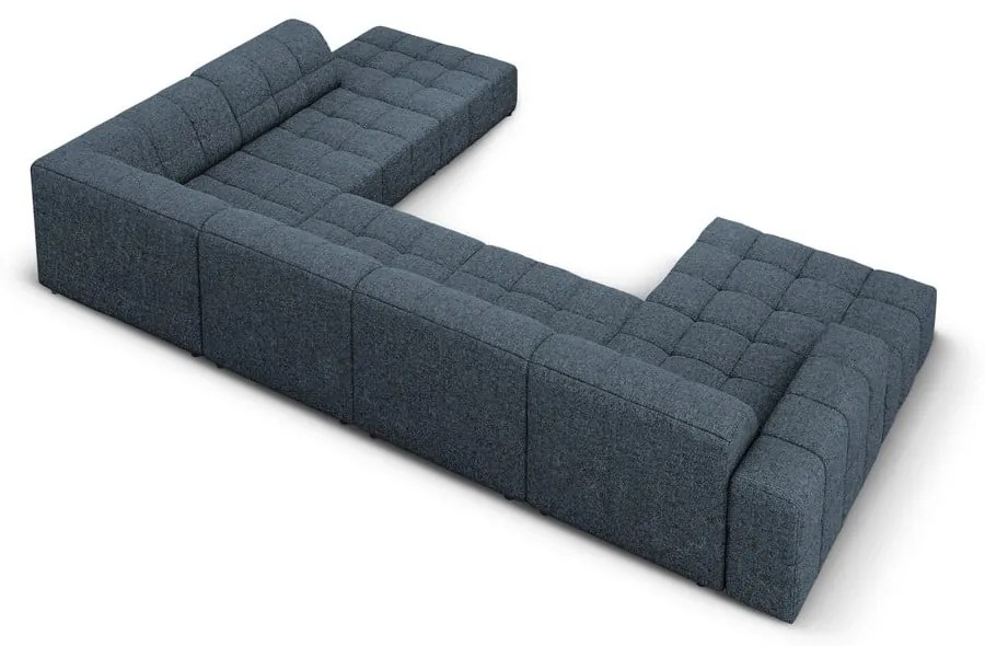 Kék sarokkanapé (jobb oldali-U alakú) Chicago – Cosmopolitan Design