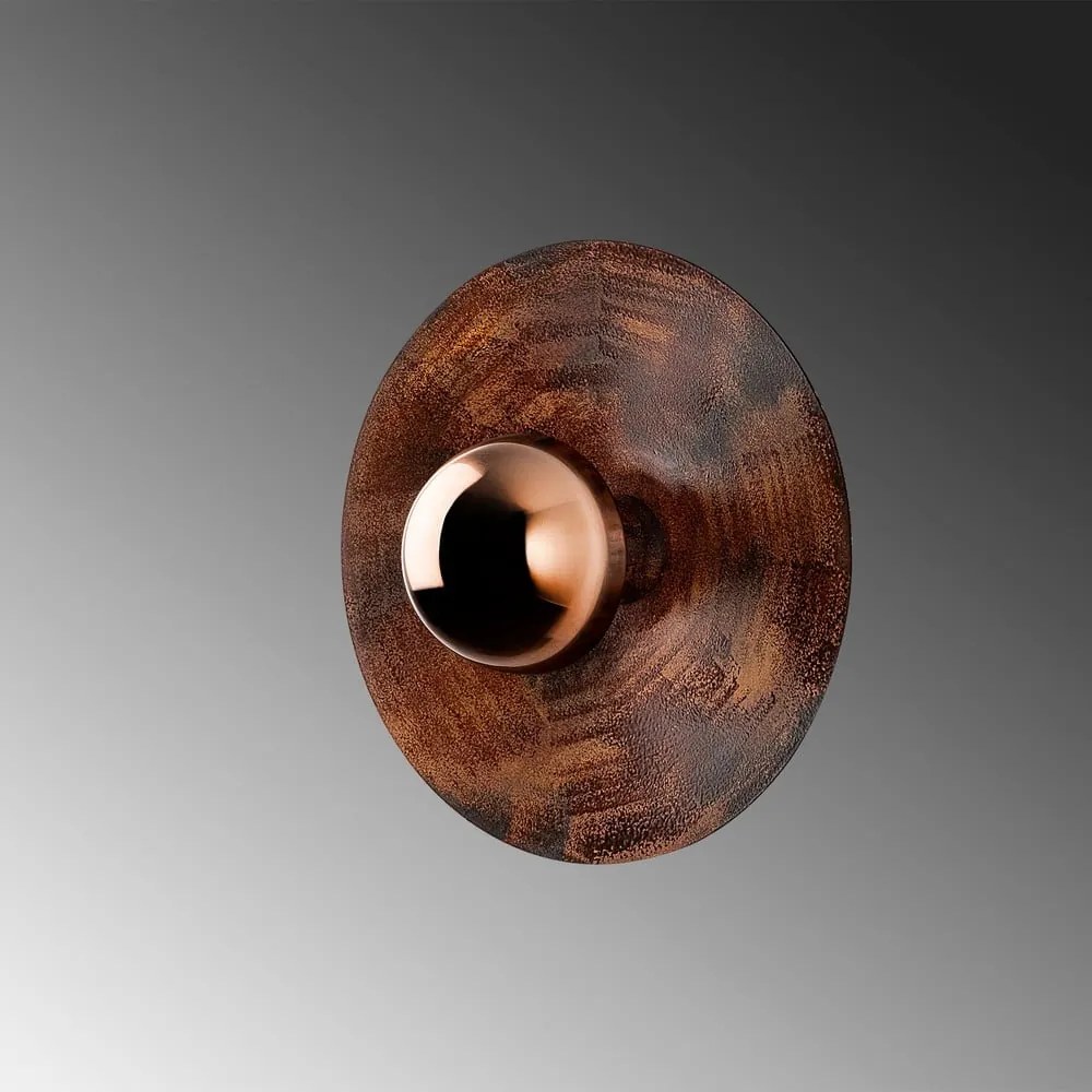 Rézszínű fali lámpa ø 28 cm Kurt – Opviq lights