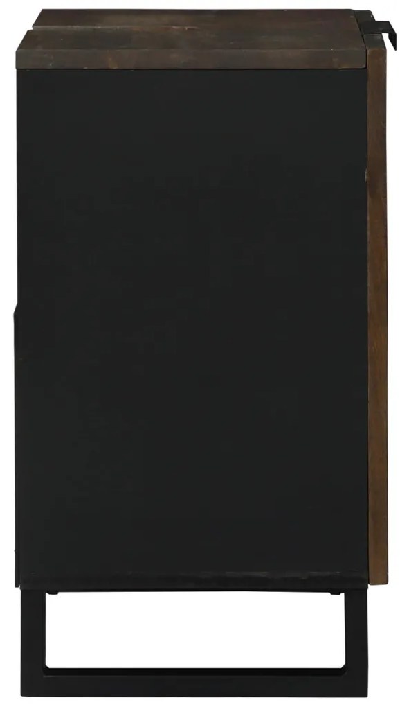 vidaXL Fürdőszobai mosdószekrény polcokkal Dió 62 x 33 x 58 cm Faanyag