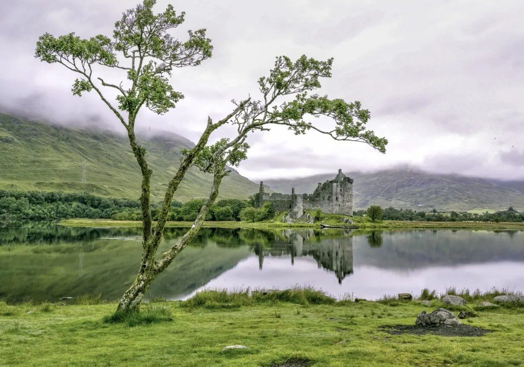 Poszter 100x70cm Kilchurn kastély, Assaf Frank