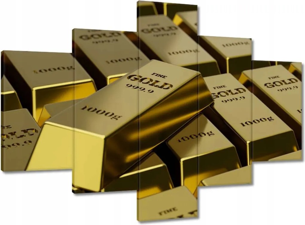 Vászonkép 100x70 Arany rúd arany 1000g