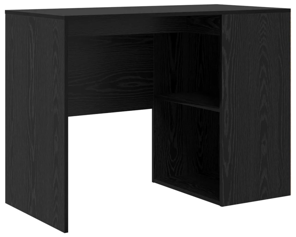 Sarok íróasztal Fekete tölgy 102x88x75 cm Forgácslap