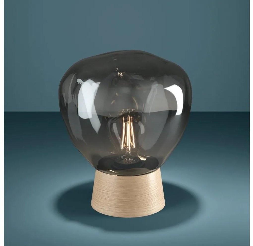 Eglo 390321 - Asztali lámpa MAGACELA 1xE27/40W/230V füstös