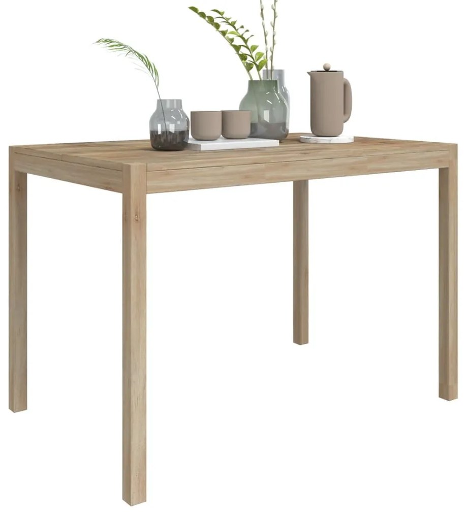 Tömör akácfa étkezőasztal 110 x 70 x 75 cm