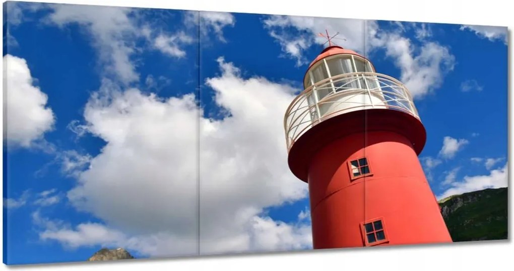 Vászonkép 180x90 Vörös világítótorony