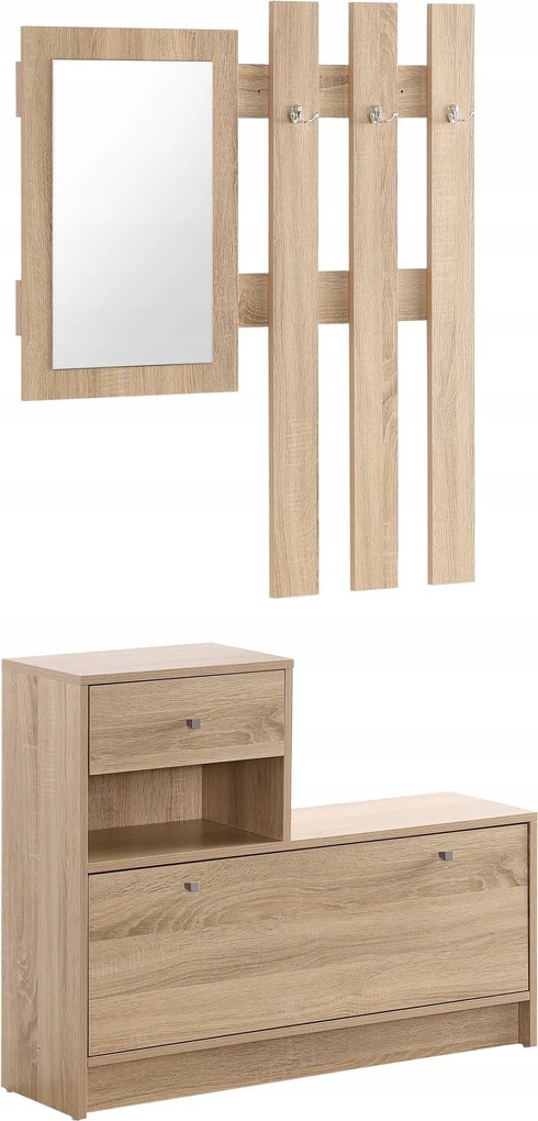 Előszobafal Houseland Bolea sonoma tölgyfa