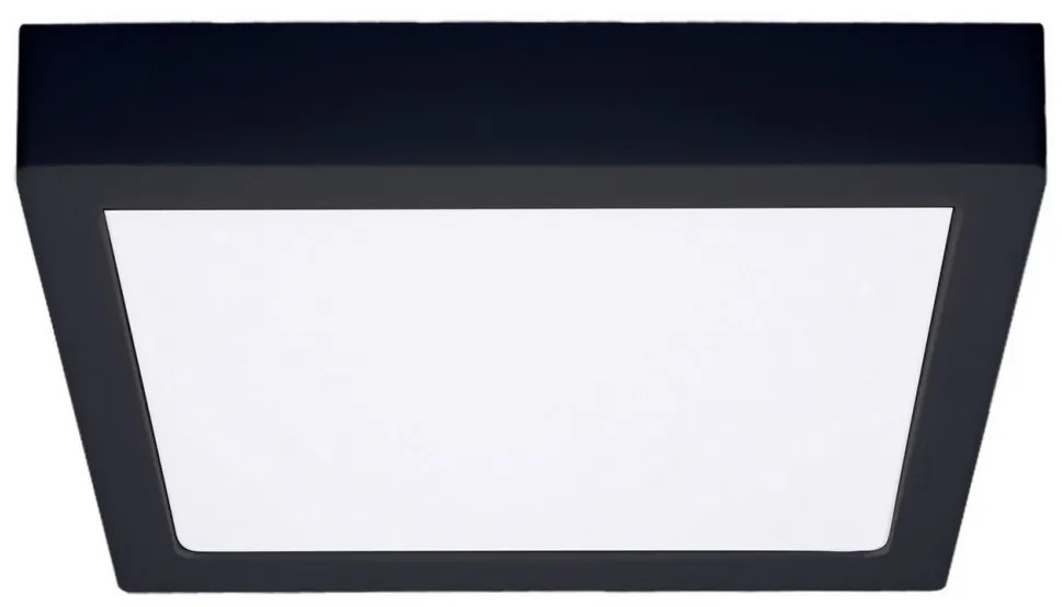 Solight WD175-B- LED Mennyezeti lámpa LED/24W/230V 3000/4000/6000K fekete szögletes