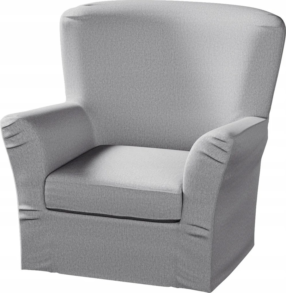 Dekoria Tomelilla magas fotelhuzat Ikea könyvjelzőkkel, szürke