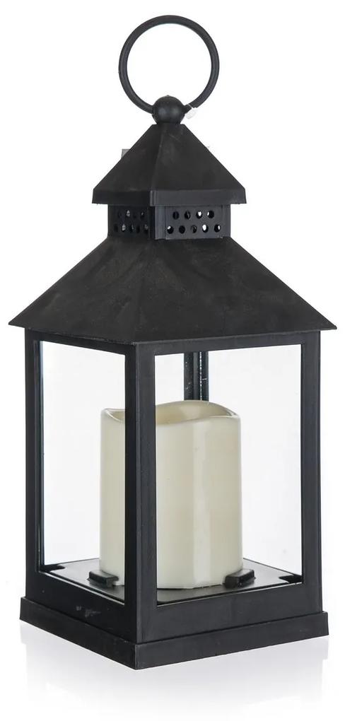Home Decor Lámpás LED gyertyával, 10 x 10 x 23 cm