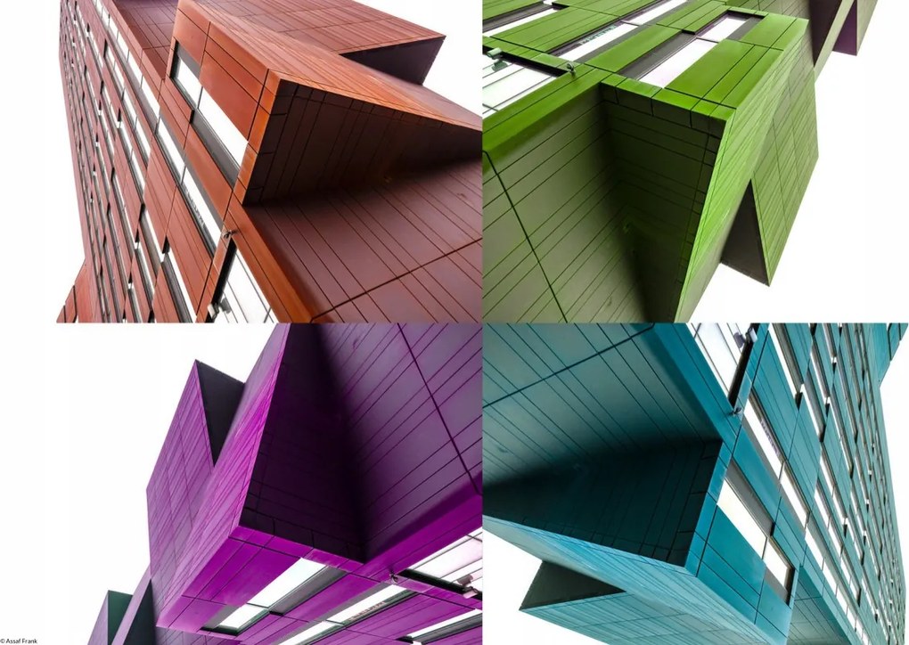 Poszter 45x30cm Régi adótorony, színes, Assaf Frank