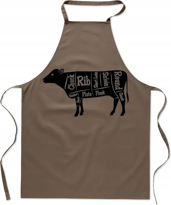 Konyhai kötény Ajándék Szakácsnak Marhahús Keresztmetszet Tehén Szakácsnak