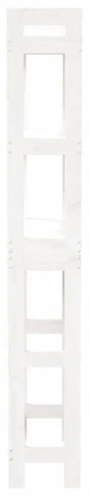 fehér fenyőfa fürdőszoba állvány 63x26x171 cm