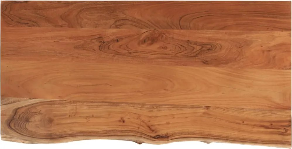 vidaXL tömör akácfa téglalap alakú fürdőszobai pult 120 x 60 x 3,8 cm