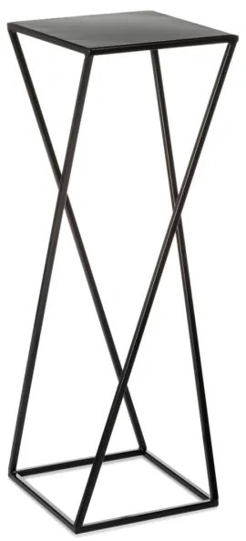 Virágállvány 70x24 cm fekete színben