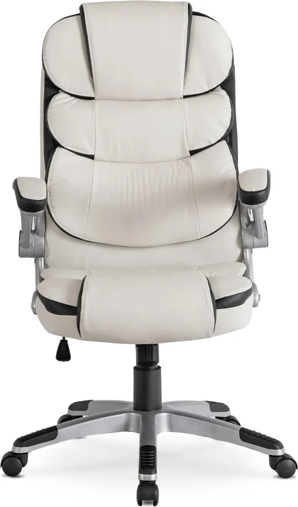 Forgószék fehér színben, műbőr kárpittal. LIVERPOOL