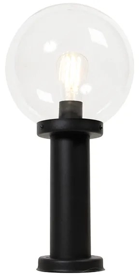 Kültéri állólámpa fekete műanyag gömbbel 50 cm IP44 - Sfera