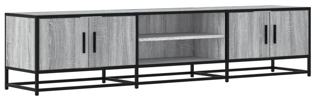 szürke sonoma színű szerelt fa TV-szekrény 180 x 35 x 41 cm