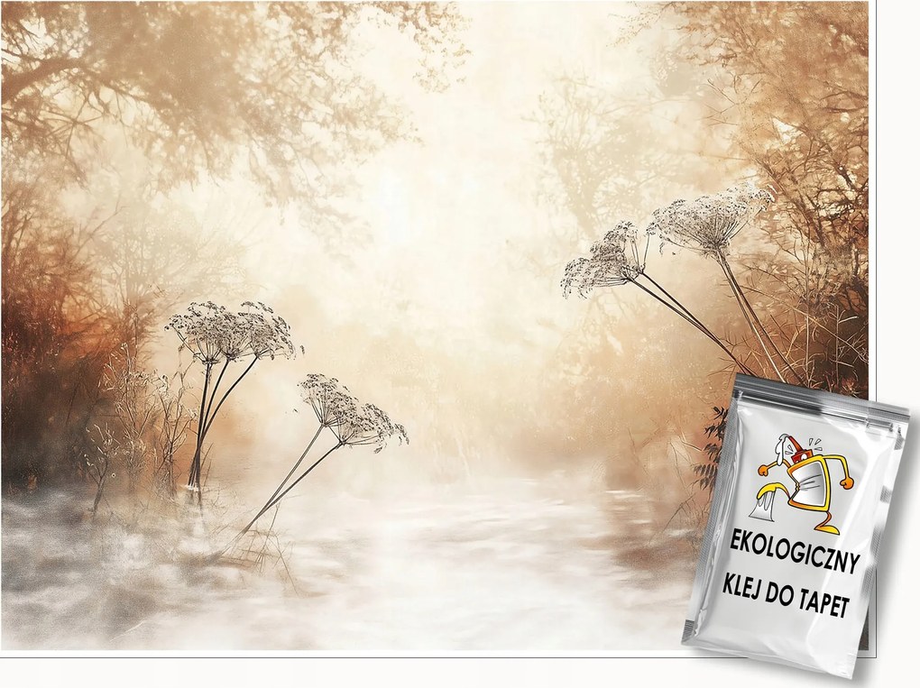 Fotótapéta Fák Erdő Boho Bézs Flizelin Hálószoba Nappali Tapéta 200x140