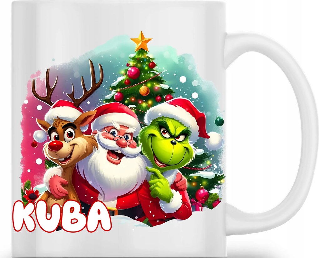 Karácsonyi Bögre Karácsony Grincz Mikulás Rénszarvas Karácsony Név