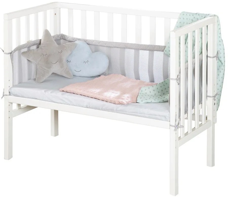 Fehér babaágy 90x45 cm – Roba