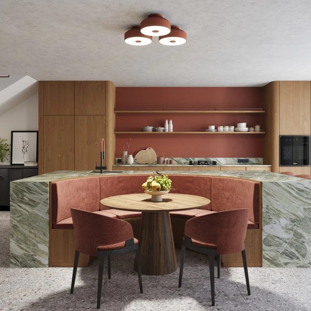 Narancssárga mennyezeti lámpa ø 30 cm Blacko – Sollux