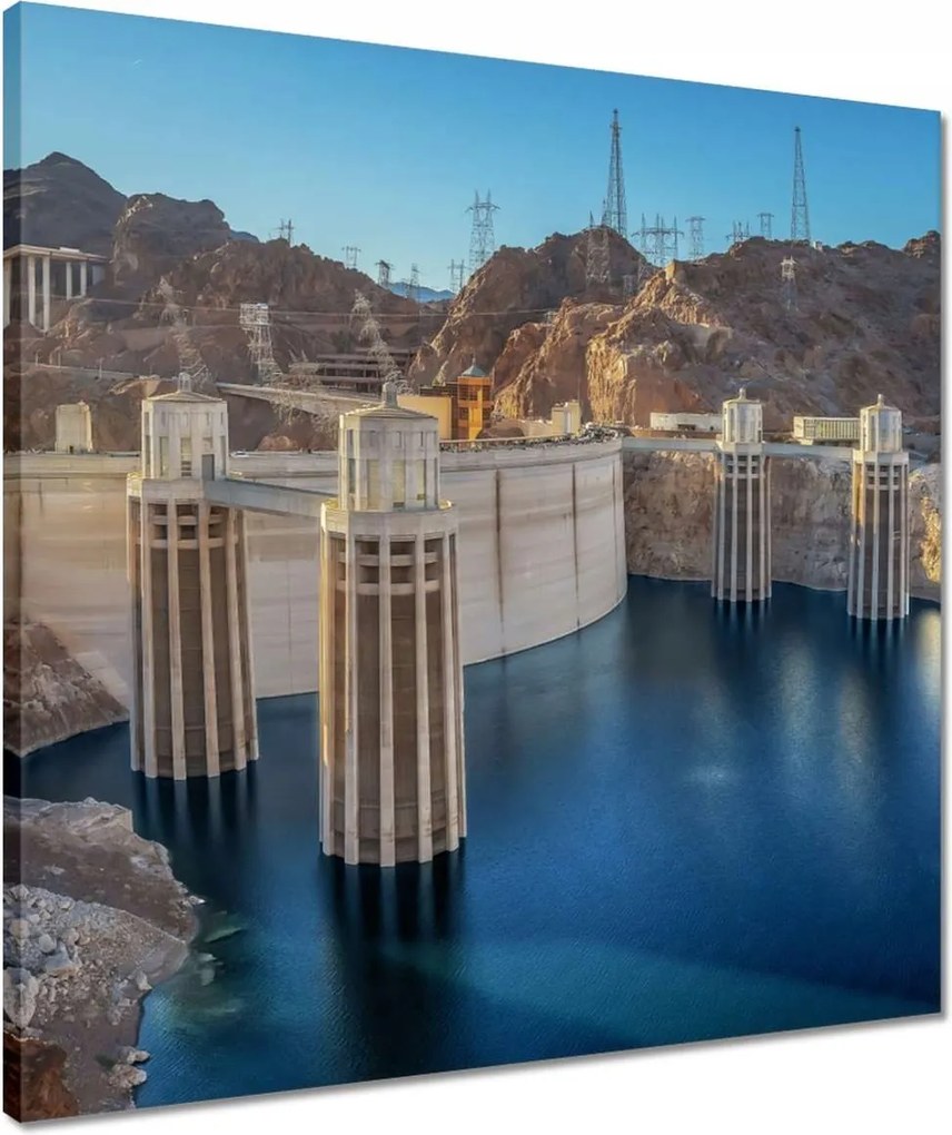 Vászonkép 50x50 Gát Tájkép