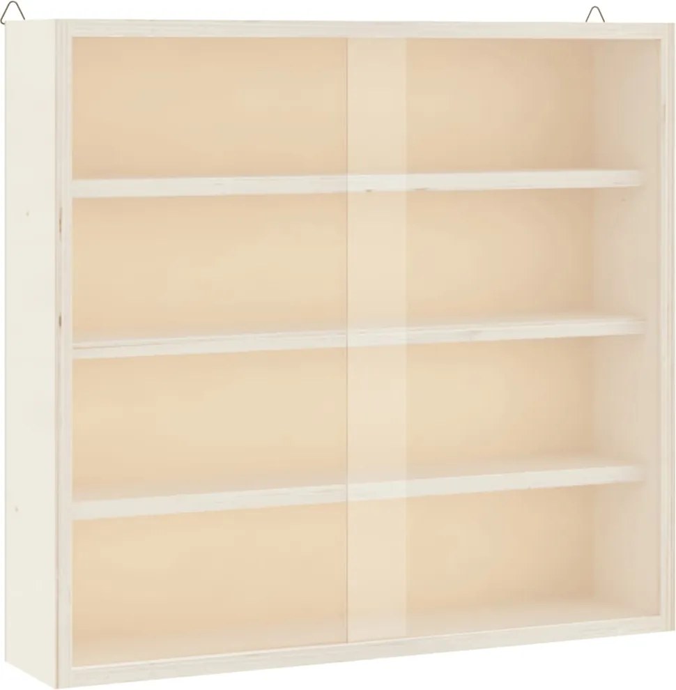 vidaXL fa gyűjtő vitrin ajtókkal 40x8,5x37 cm