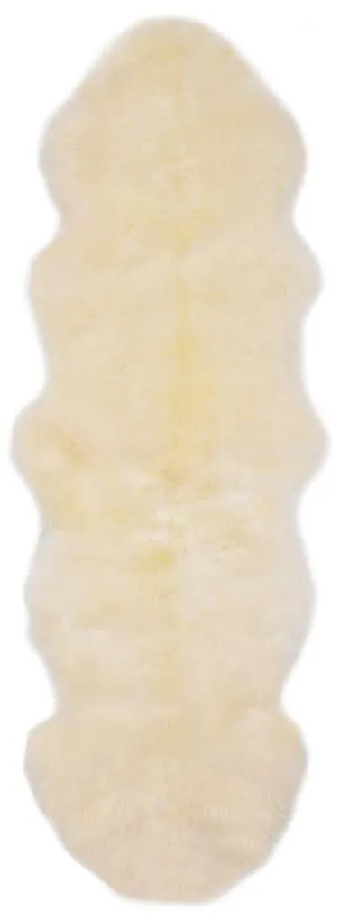 fehér báránybőr szőnyeg 60 x 180 cm