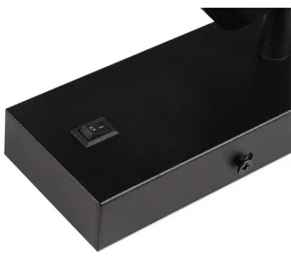 Fali spotlámpa 1xGU10/35W/230V fekete