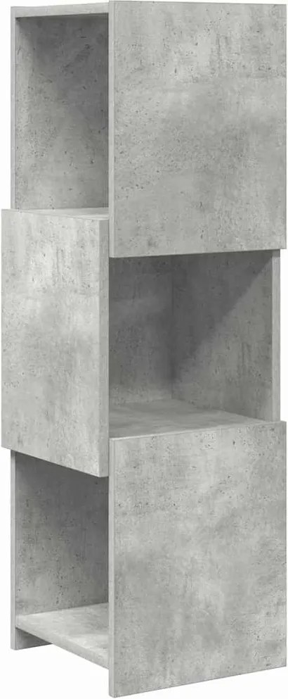 vidaXL Sarokszekrény Beton Szürke 30,5x30x95cm Faanyag