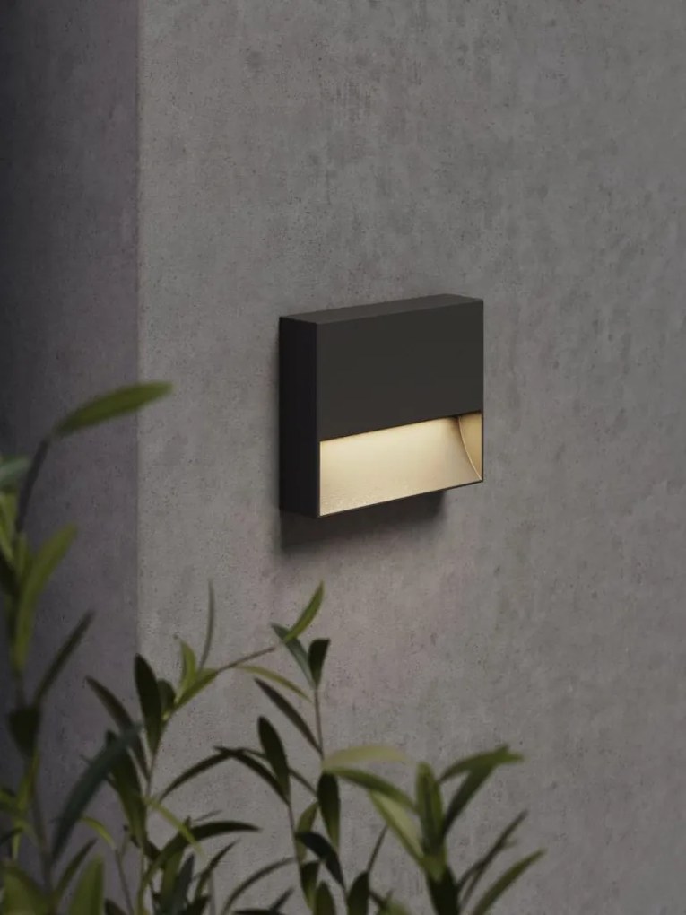 ASTRO LIGHTING 1466001 MORI Modern Kültéri Fali Lámpa Fekete Struktúra LED IP65