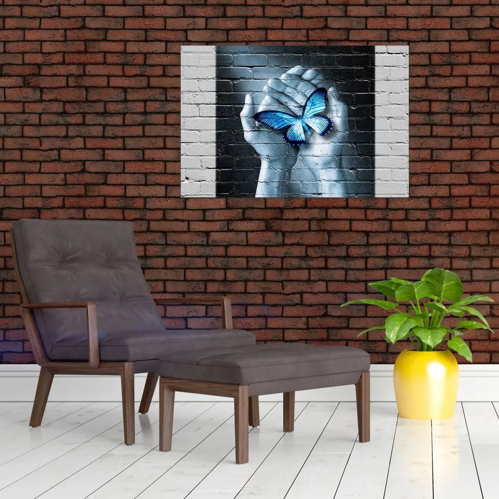 A pillangó képe a falon (90x60 cm)