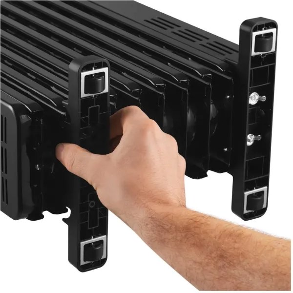 Sencor - 9 bordás olajradiátor 800/1200/2000W/230V fekete