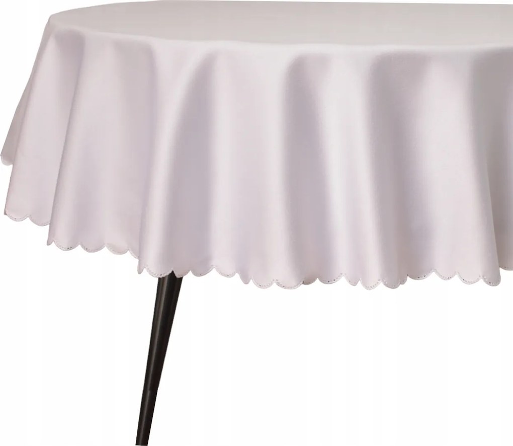 Abrosz Foltálló Ovális 150X270 CM Fehér Finom Csillogás Karácsony Körül Ovális