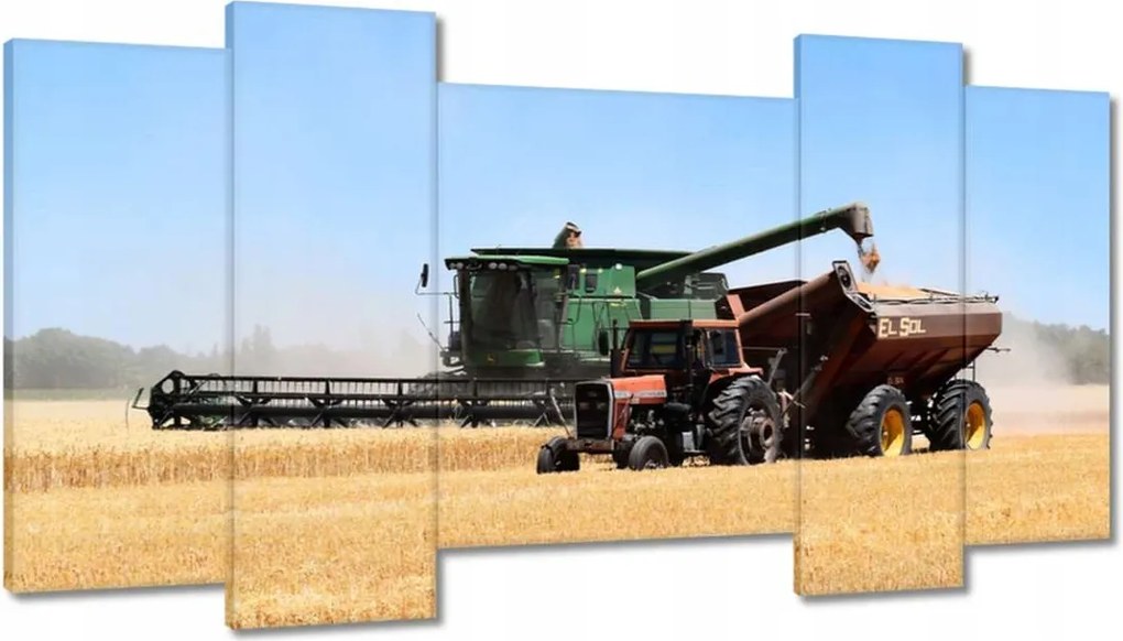 Képek 120x65 Kombájn az aratás során