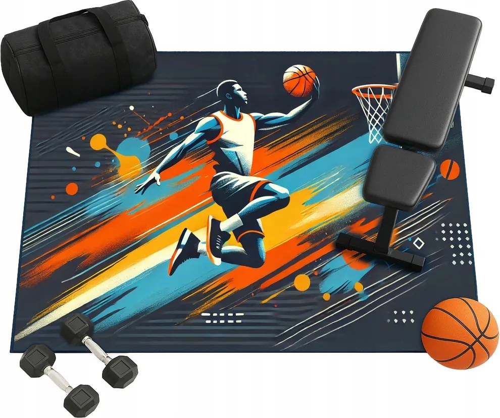 3D szőnyeg Strado Basketball 100x150 cm modern, háromdimenziós mintával