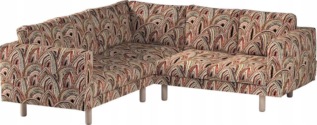 Norsborg 4 személyes sarokkanapé huzat Ikea zöld