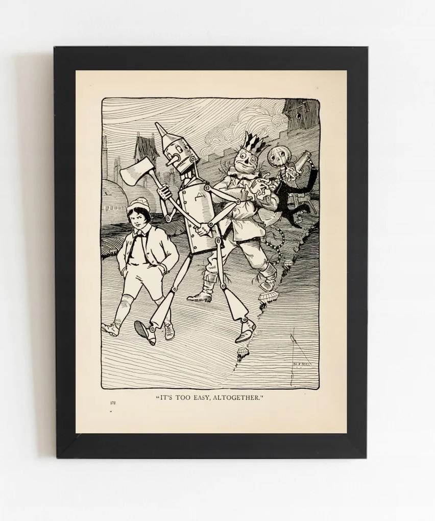 Régi grafika Varázsló Óz 1904