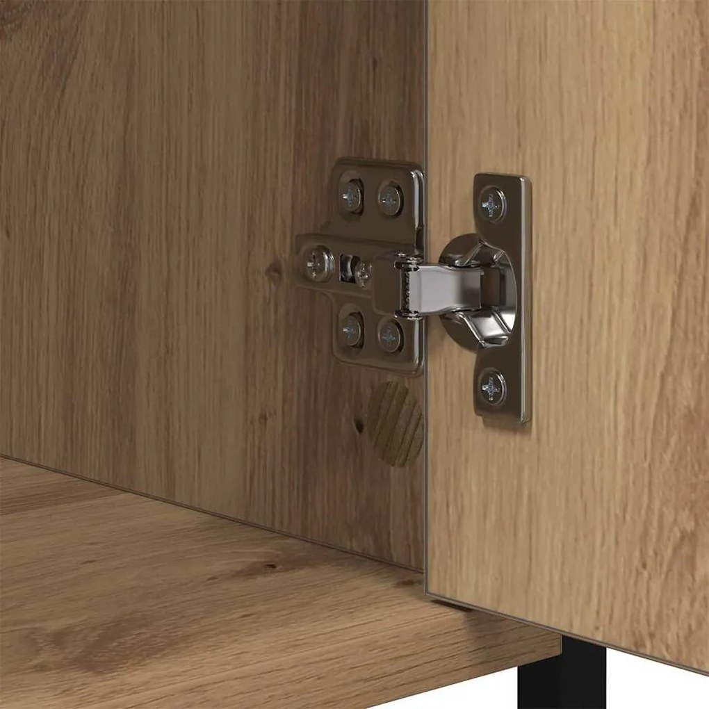 vidaXL Éjjeliszekrény 2 pcs Artisan tölgy 40 x 42 x 60 cm Faanyag