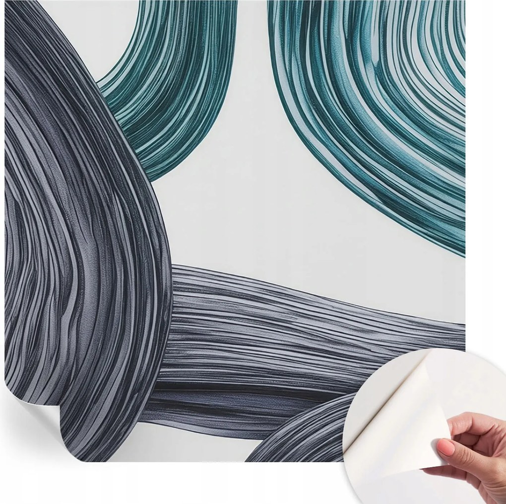 Fotótapéta Fali tapéta Hálószobába és Nappaliba Folyékony vonalak 250x250 cm