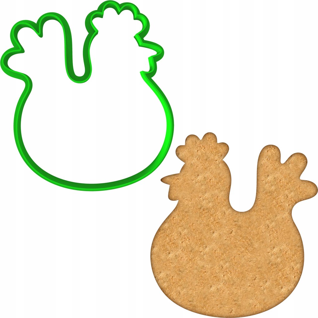 Húsvéti Forma Mézeskalács lyukasztó Húsvéti kakas Csirke 10cm