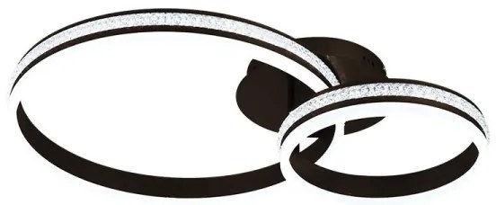 Fényerőszabályozható felületre szerelhető LED csillár LED/110W/230V 3000-6500K + távirányító