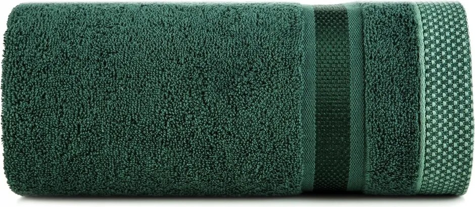 Fürdőlepedő 50X90 c. zöld, bordó kockás mintával